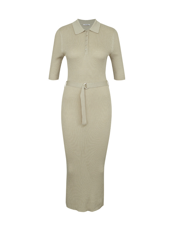 Orsay Šedé dámské midi šaty ORSAY