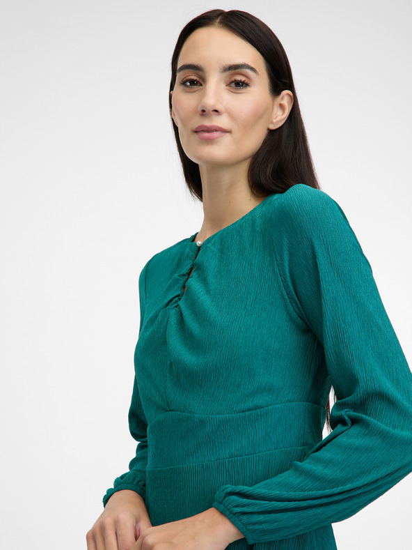 Orsay Zelené dámské midi šaty ORSAY