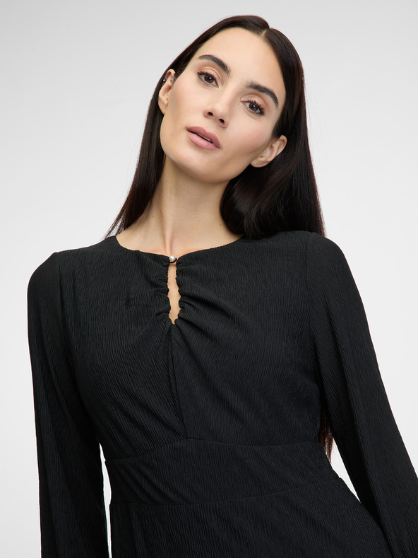 Orsay Černé dámské midi šaty ORSAY