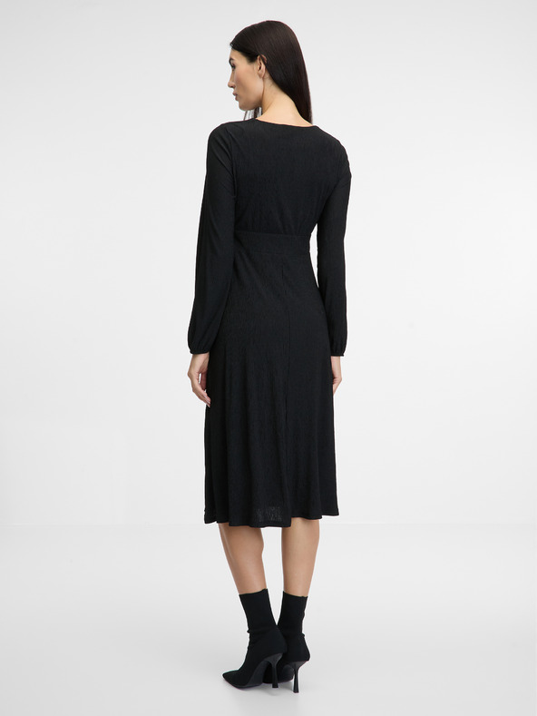 Orsay Černé dámské midi šaty ORSAY