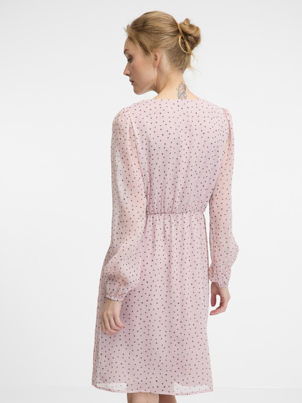 Orsay Světle růžové dámské šaty ke kolenům ORSAY