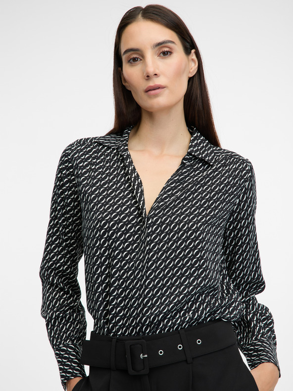 Orsay Tmavě šedá dámská halenka ORSAY