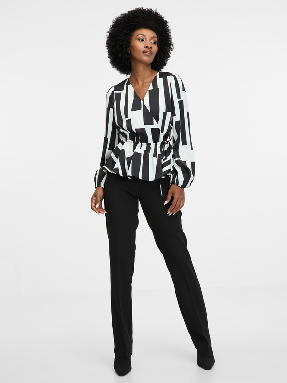 Orsay Černá dámská vzorovaná halenka ORSAY