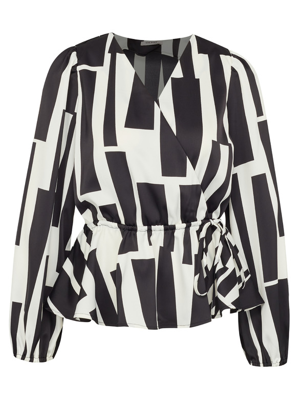 Orsay Černá dámská vzorovaná halenka ORSAY