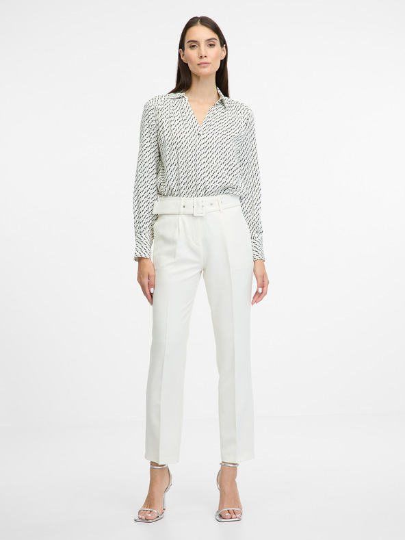 Orsay Krémové dámské kalhoty ORSAY