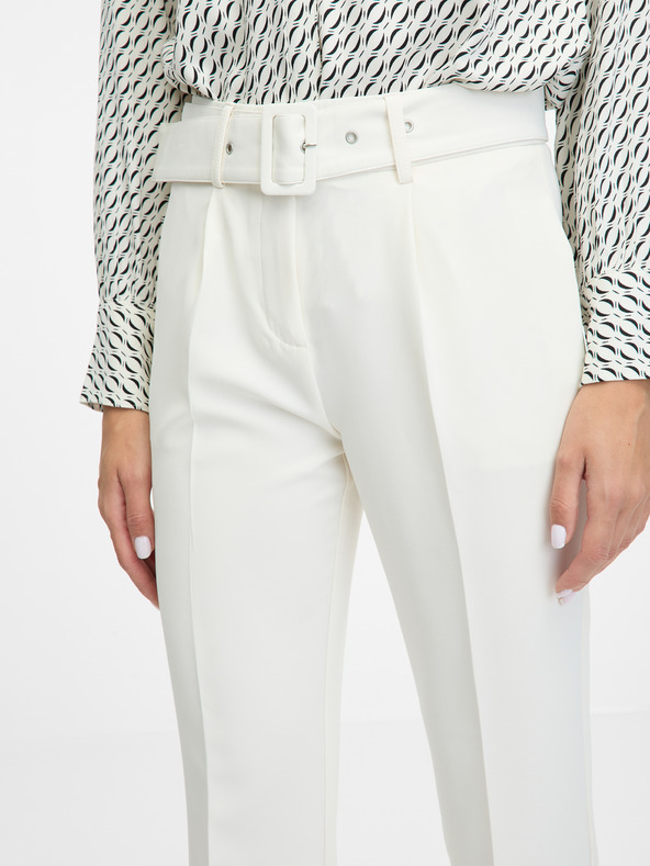 Orsay Krémové dámské kalhoty ORSAY