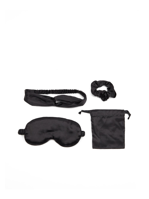 Orsay Černý dámský set doplňků na spaní v dárkové krabičce ORSAY