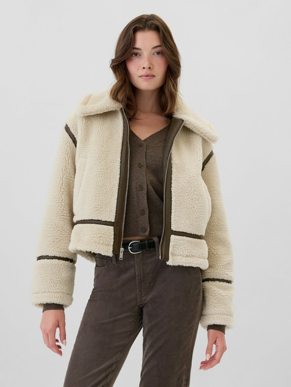 GAP Zkrácená sherpa bunda GAP