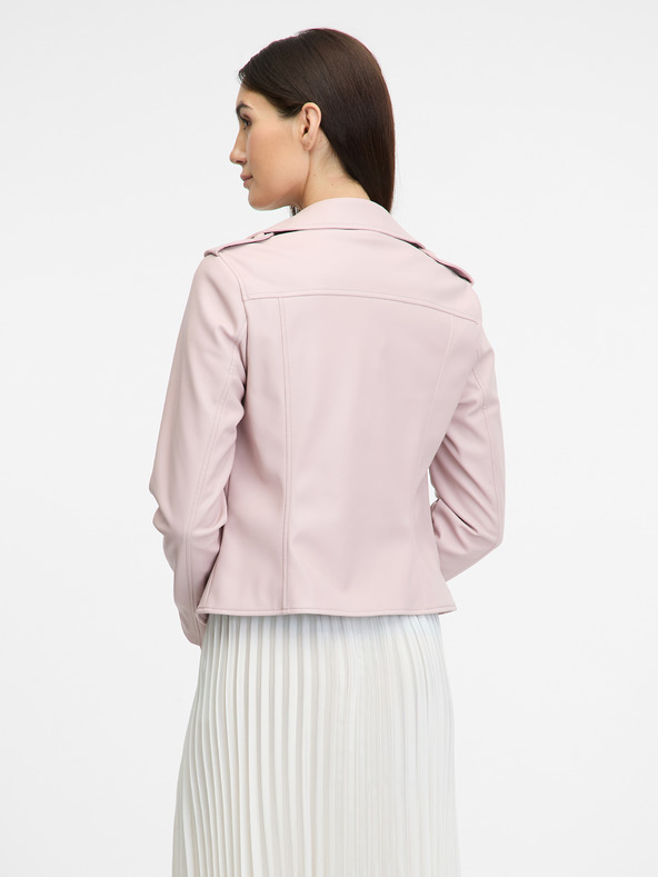 Orsay Světle růžová dámská koženková bunda ORSAY