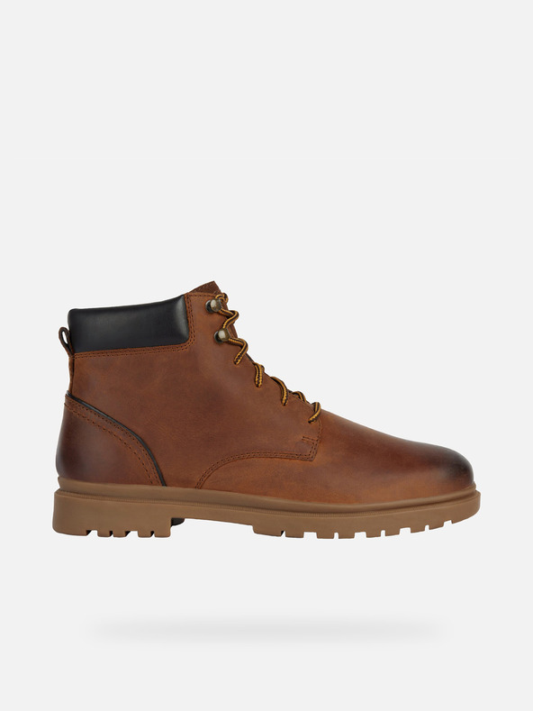 Geox Hnědá pánská kotníková obuv Geox Andalo