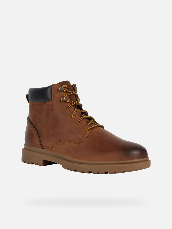 Geox Hnědá pánská kotníková obuv Geox Andalo