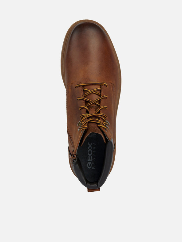 Geox Hnědá pánská kotníková obuv Geox Andalo