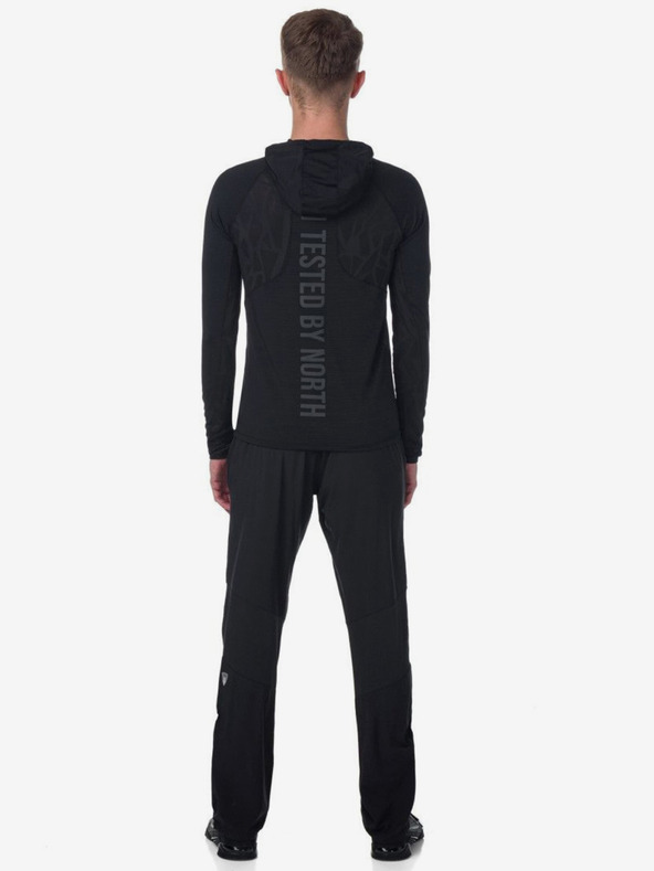 Kilpi Černá pánská lehká technická mikina Kilpi AILEEN-M