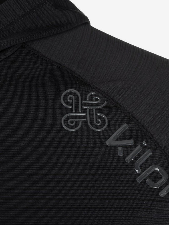 Kilpi Černá pánská lehká technická mikina Kilpi AILEEN-M