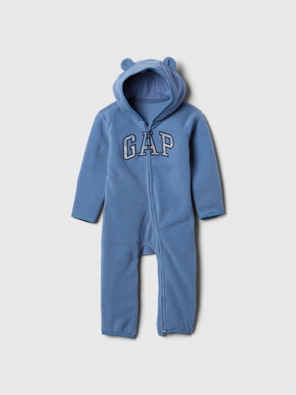 GAP Baby fleecový overal s logem GAP