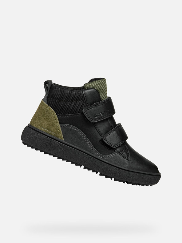 Geox Černé chlapecké tenisky Geox Theleven  B Abx