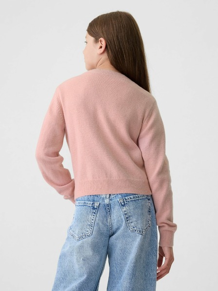 GAP Dětský crop kardigan CashSoft GAP