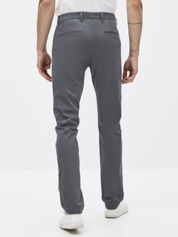 Celio Šedé chino kalhoty Celio Pobelt