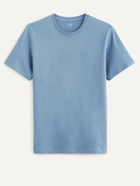 Celio Modré basic triko Celio Tebase