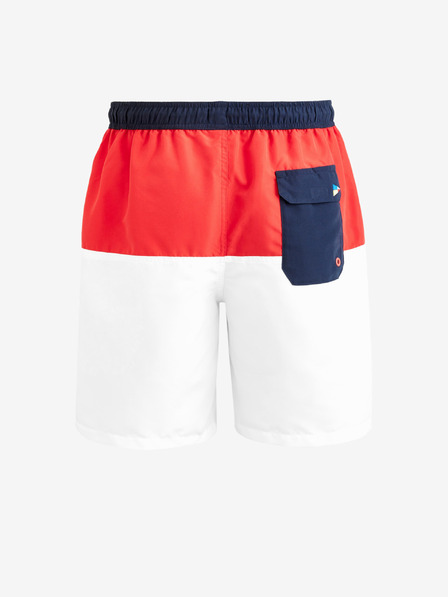 Celio Bílo-červené pánské plavky Celio Biboardblo