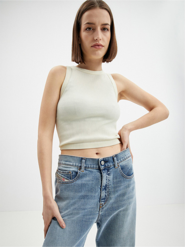 Diesel Světle modré dámské boyfriend džíny Diesel