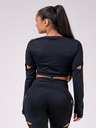 Nebbia Honey Bunny crop top 821 - černá