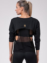 Nebbia Černé dámské INTENSE Mesh tričko 805