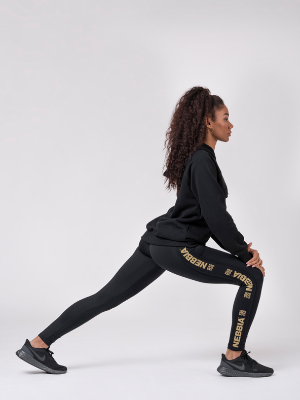 Nebbia Černá dámská mikina s kapucí Nebbia