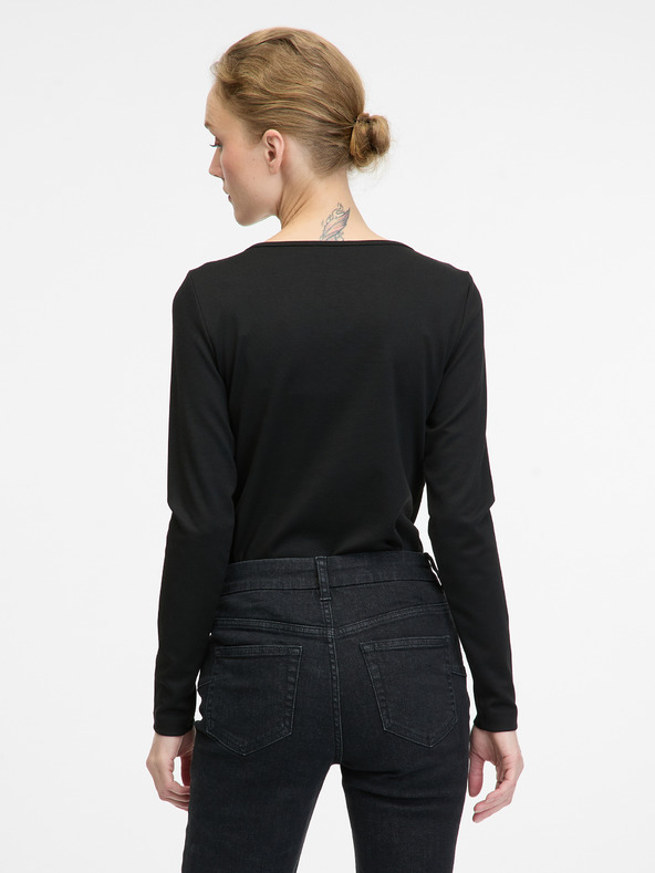 Orsay Černá dámská halenka s dlouhým rukávem ORSAY