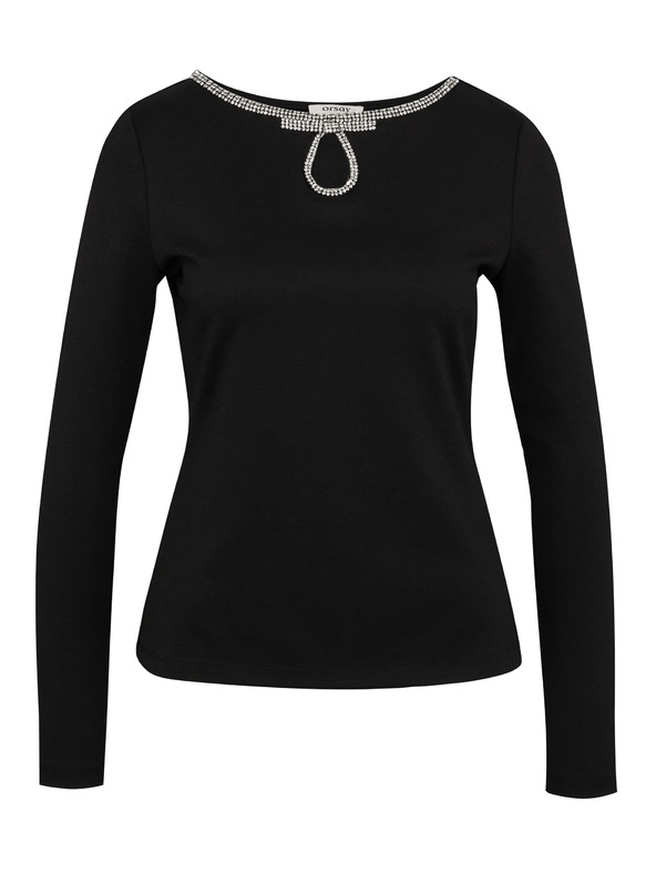 Orsay Černá dámská halenka s dlouhým rukávem ORSAY