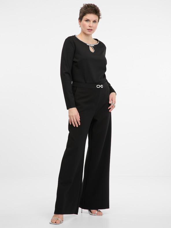 Orsay Černá dámská halenka s dlouhým rukávem ORSAY