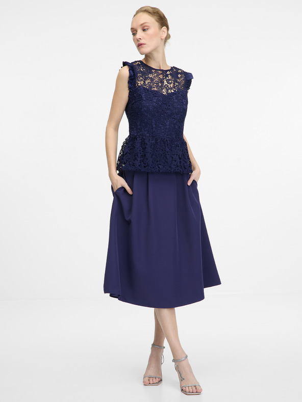 Orsay Tmavě modrá dámská halenka ORSAY