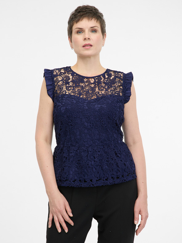 Orsay Tmavě modrá dámská halenka ORSAY