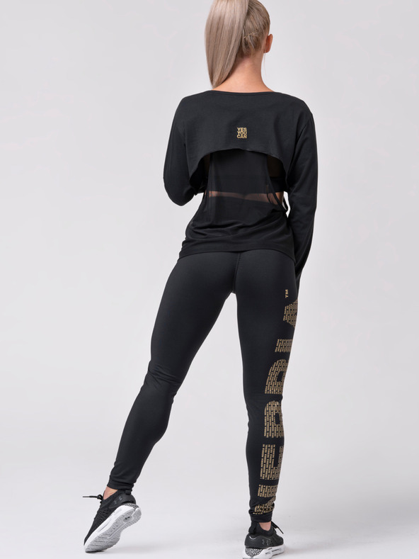 Nebbia Černé dámské sportovní legíny Nebbia