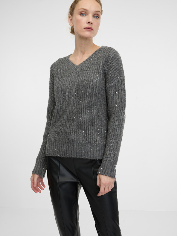 Orsay Černé dámské koženkové kalhoty ORSAY