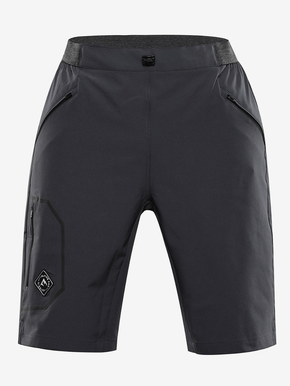 ALPINE PRO Pánské outdoorové kraťasy ALPINE PRO ZAMB dk.true gray