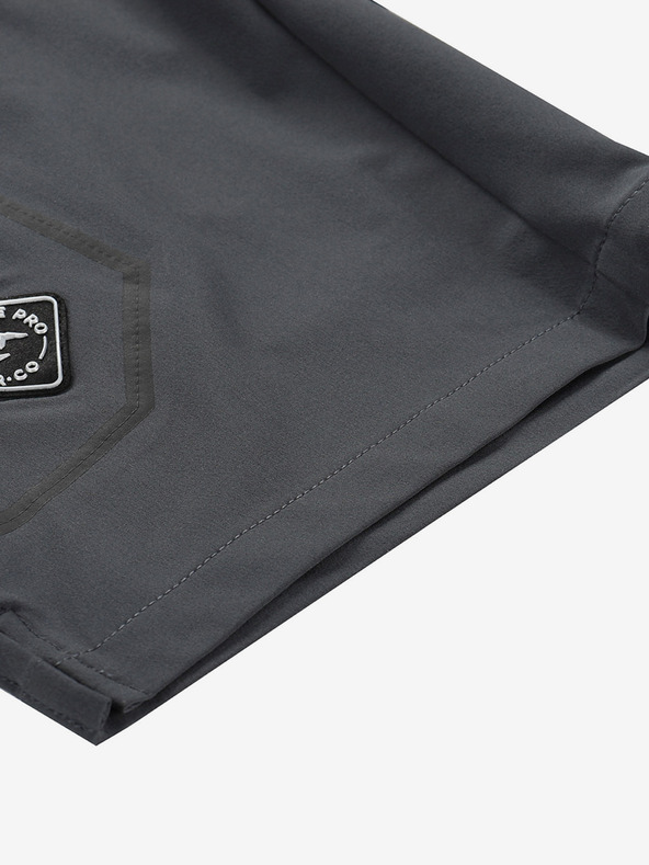 ALPINE PRO Pánské outdoorové kraťasy ALPINE PRO ZAMB dk.true gray