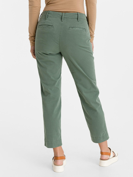 GAP Khaki kalhoty High Rise straight GAP