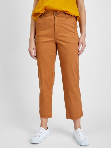 GAP Kalhoty khaki girlfriend high rise