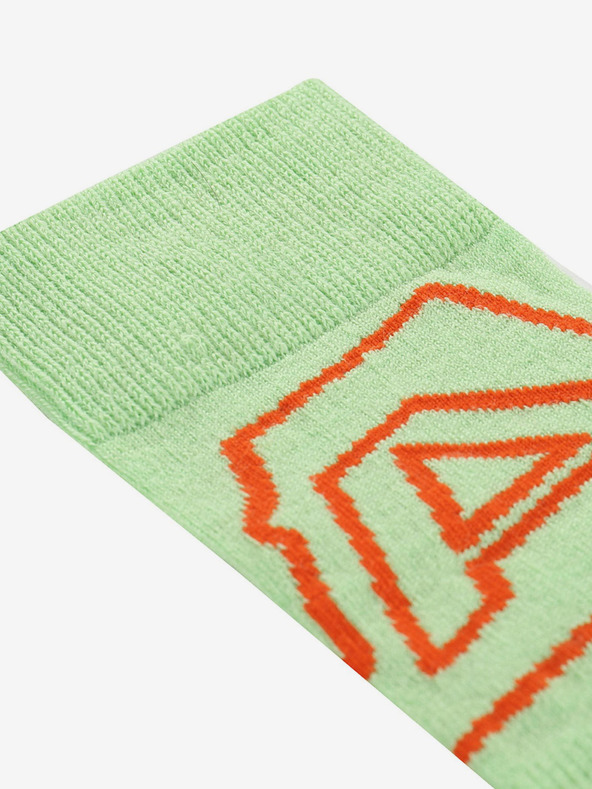 ALPINE PRO Světle zelené dámské ponožky z Merino vlny ALPINE PRO Phalte