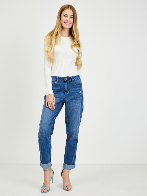 Orsay Modré dámské boyfriend džíny ORSAY