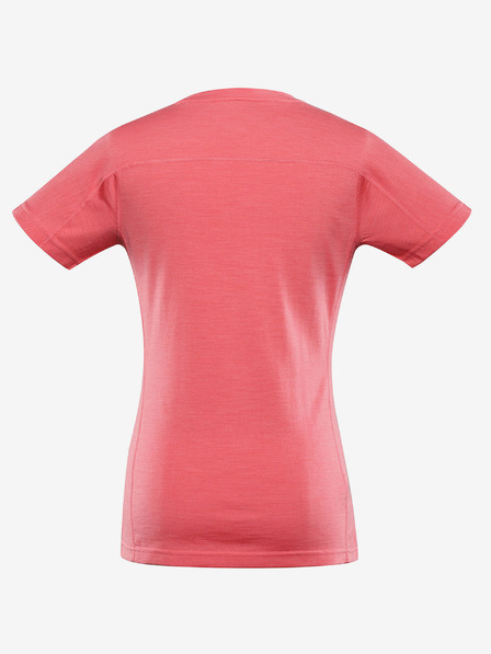 ALPINE PRO Dámske triko z merino vlny ALPINE PRO WOOLENA 2 calypso coral