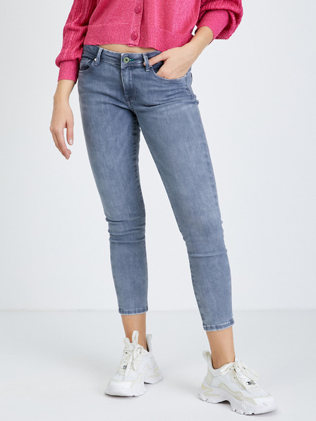 Pepe Jeans Světle šedé dámské skinny fit džíny Pepe Jeans Lola