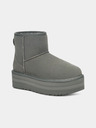 UGG Šedé dámské semišové sněhule na platformě UGG Classic Mini Platform