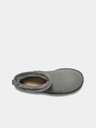 UGG Šedé dámské semišové sněhule na platformě UGG Classic Mini Platform