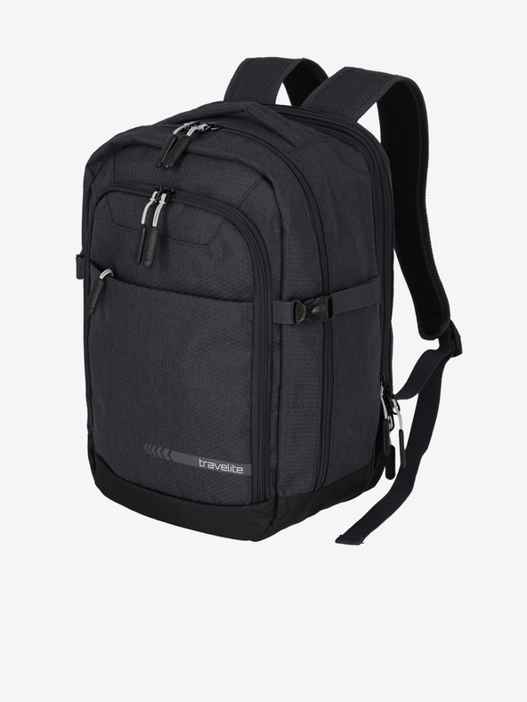 Travelite Černý dámský batoh Travelite Kick Off Cabin Backpack Anthracite