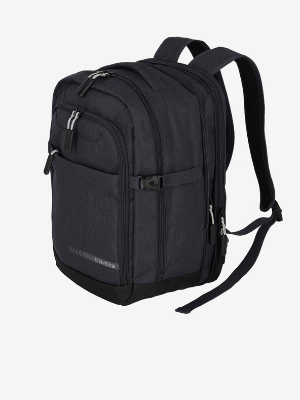 Travelite Černý dámský batoh Travelite Kick Off Cabin Backpack Anthracite