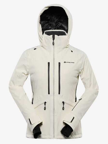 ALPINE PRO Dámská lyžařská bunda s membránou ptx snow ALPINE PRO REASA creme