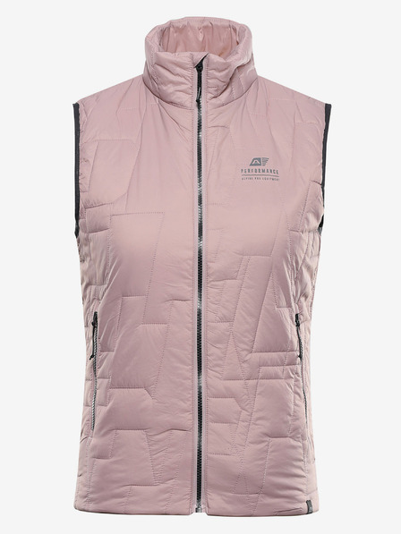 ALPINE PRO Dámská ultralehká vesta s impregnací ALPINE PRO BERFA pale mauve
