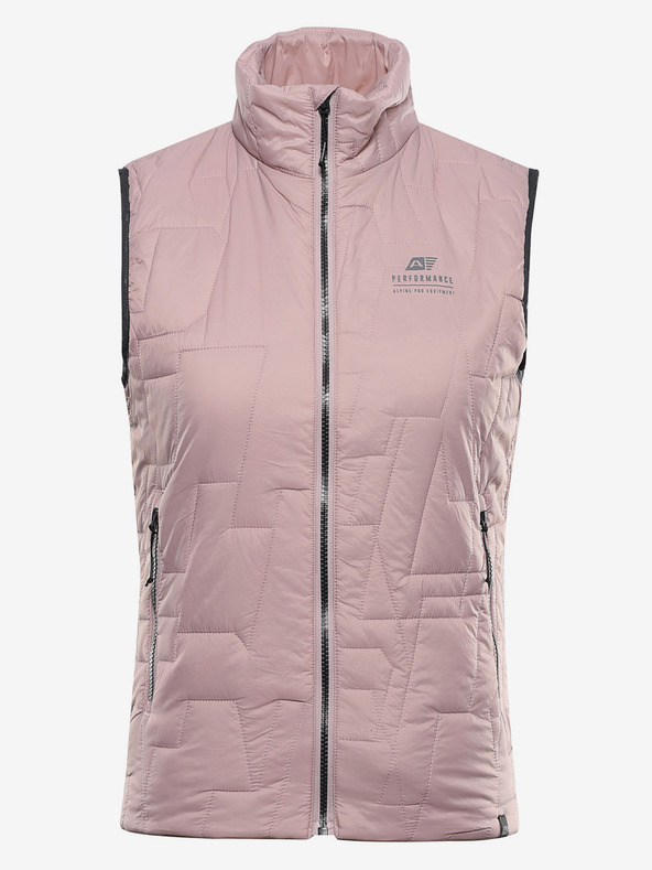 ALPINE PRO Dámská ultralehká vesta s impregnací ALPINE PRO BERFA pale mauve